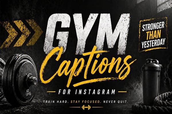 gym captions for instagram