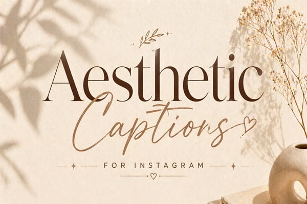 aesthetic captions