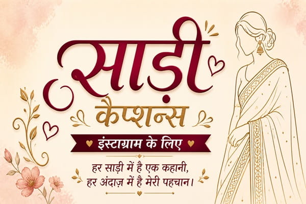Saree Captions for Instagram in Hindi