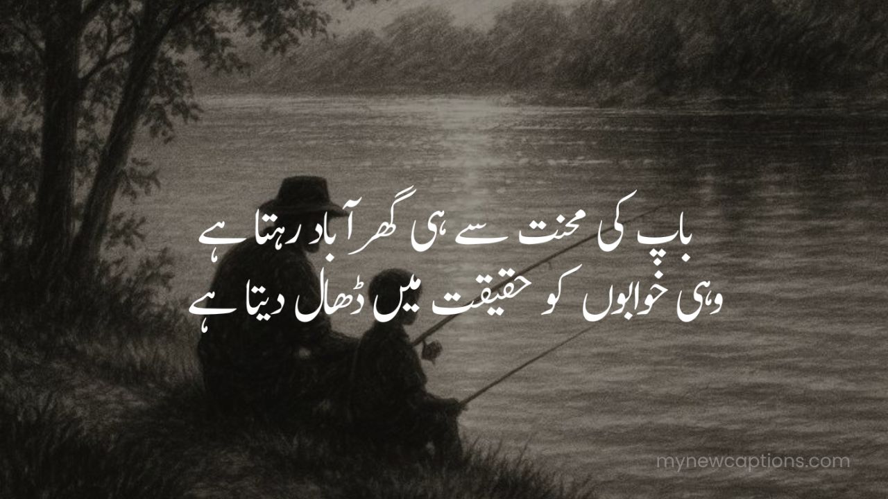 Father’s poetry in Urdu filled with respect and gratitude.